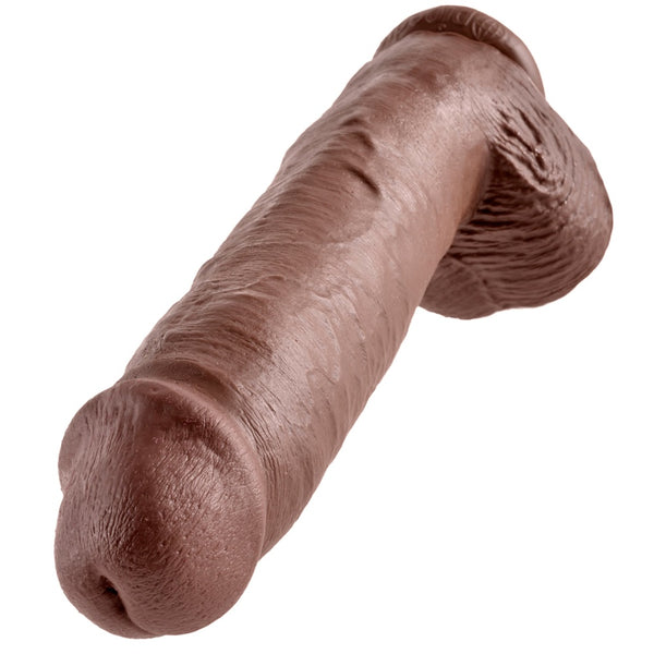 Pipedream King Cock 11" Cock with Balls - Brown - Extreme Toyz Singapore - https://extremetoyz.com.sg - Sex Toys and Lingerie Online Store - Bondage Gear / Vibrators / Electrosex Toys / Wireless Remote Control Vibes / Sexy Lingerie and Role Play / BDSM / Dungeon Furnitures / Dildos and Strap Ons &nbsp;/ Anal and Prostate Massagers / Anal Douche and Cleaning Aide / Delay Sprays and Gels / Lubricants and more...