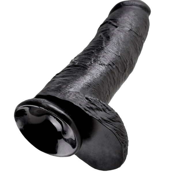 Pipedream King Cock 12" Cock with Balls - Black - Extreme Toyz Singapore - https://extremetoyz.com.sg - Sex Toys and Lingerie Online Store - Bondage Gear / Vibrators / Electrosex Toys / Wireless Remote Control Vibes / Sexy Lingerie and Role Play / BDSM / Dungeon Furnitures / Dildos and Strap Ons &nbsp;/ Anal and Prostate Massagers / Anal Douche and Cleaning Aide / Delay Sprays and Gels / Lubricants and more...