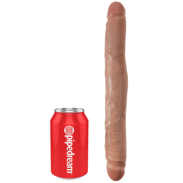 Pipedream King Cock 12" Slim Double Dildo - Tan - Extreme Toyz Singapore - https://extremetoyz.com.sg - Sex Toys and Lingerie Online Store - Bondage Gear / Vibrators / Electrosex Toys / Wireless Remote Control Vibes / Sexy Lingerie and Role Play / BDSM / Dungeon Furnitures / Dildos and Strap Ons &nbsp;/ Anal and Prostate Massagers / Anal Douche and Cleaning Aide / Delay Sprays and Gels / Lubricants and more...