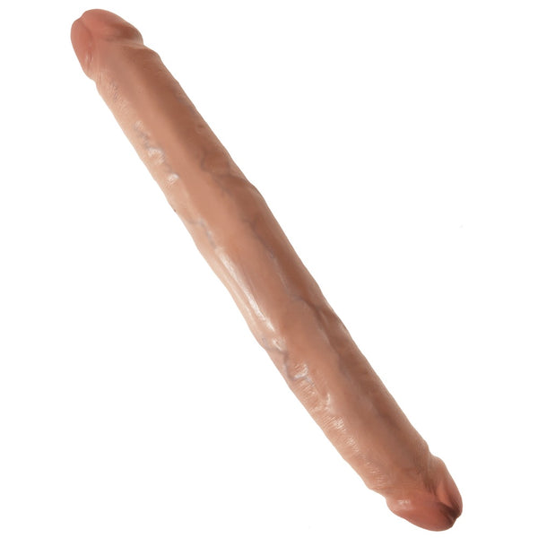 Pipedream King Cock 12" Slim Double Dildo - Tan - Extreme Toyz Singapore - https://extremetoyz.com.sg - Sex Toys and Lingerie Online Store - Bondage Gear / Vibrators / Electrosex Toys / Wireless Remote Control Vibes / Sexy Lingerie and Role Play / BDSM / Dungeon Furnitures / Dildos and Strap Ons &nbsp;/ Anal and Prostate Massagers / Anal Douche and Cleaning Aide / Delay Sprays and Gels / Lubricants and more...