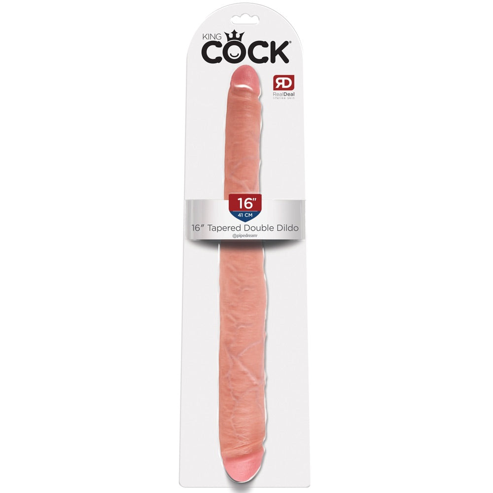 Pipedream King Cock 16" Tapered Double Dildo - Light - Extreme Toyz Singapore - https://extremetoyz.com.sg - Sex Toys and Lingerie Online Store - Bondage Gear / Vibrators / Electrosex Toys / Wireless Remote Control Vibes / Sexy Lingerie and Role Play / BDSM / Dungeon Furnitures / Dildos and Strap Ons &nbsp;/ Anal and Prostate Massagers / Anal Douche and Cleaning Aide / Delay Sprays and Gels / Lubricants and more...