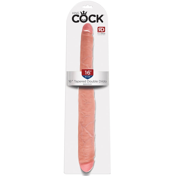 Pipedream King Cock 16" Tapered Double Dildo - Light - Extreme Toyz Singapore - https://extremetoyz.com.sg - Sex Toys and Lingerie Online Store - Bondage Gear / Vibrators / Electrosex Toys / Wireless Remote Control Vibes / Sexy Lingerie and Role Play / BDSM / Dungeon Furnitures / Dildos and Strap Ons &nbsp;/ Anal and Prostate Massagers / Anal Douche and Cleaning Aide / Delay Sprays and Gels / Lubricants and more...