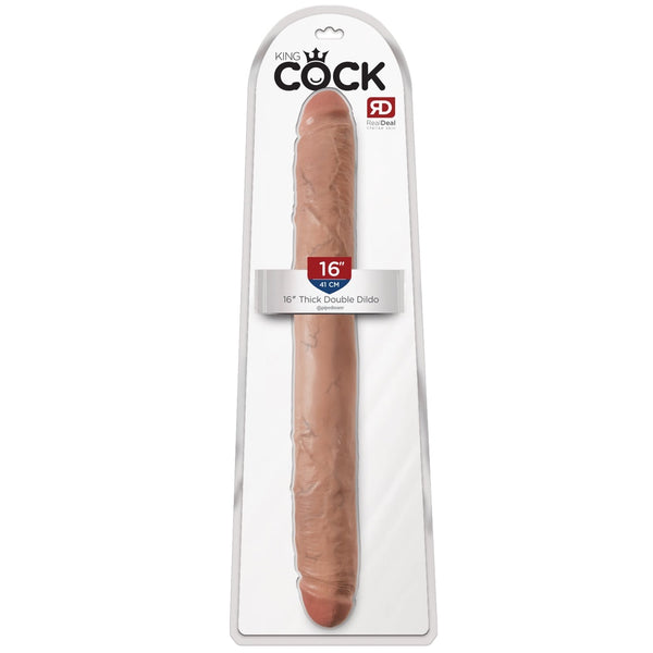 Pipedream King Cock 16" Thick Double Dildo - Tan - Extreme Toyz Singapore - https://extremetoyz.com.sg - Sex Toys and Lingerie Online Store - Bondage Gear / Vibrators / Electrosex Toys / Wireless Remote Control Vibes / Sexy Lingerie and Role Play / BDSM / Dungeon Furnitures / Dildos and Strap Ons &nbsp;/ Anal and Prostate Massagers / Anal Douche and Cleaning Aide / Delay Sprays and Gels / Lubricants and more...