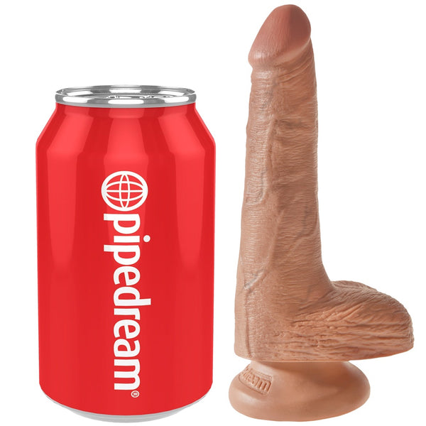 Pipedream King Cock 6" Cock with Balls - Tan - Extreme Toyz Singapore - https://extremetoyz.com.sg - Sex Toys and Lingerie Online Store - Bondage Gear / Vibrators / Electrosex Toys / Wireless Remote Control Vibes / Sexy Lingerie and Role Play / BDSM / Dungeon Furnitures / Dildos and Strap Ons &nbsp;/ Anal and Prostate Massagers / Anal Douche and Cleaning Aide / Delay Sprays and Gels / Lubricants and more...