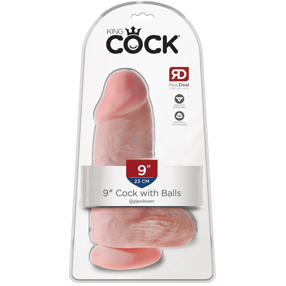 Pipedream King Cock 9" Chubby Dildo - Light - Extreme Toyz Singapore - https://extremetoyz.com.sg - Sex Toys and Lingerie Online Store - Bondage Gear / Vibrators / Electrosex Toys / Wireless Remote Control Vibes / Sexy Lingerie and Role Play / BDSM / Dungeon Furnitures / Dildos and Strap Ons &nbsp;/ Anal and Prostate Massagers / Anal Douche and Cleaning Aide / Delay Sprays and Gels / Lubricants and more...