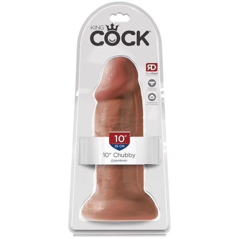 Pipedream King Cock 10" Chubby - Tan - Extreme Toyz Singapore - https://extremetoyz.com.sg - Sex Toys and Lingerie Online Store - Bondage Gear / Vibrators / Electrosex Toys / Wireless Remote Control Vibes / Sexy Lingerie and Role Play / BDSM / Dungeon Furnitures / Dildos and Strap Ons &nbsp;/ Anal and Prostate Massagers / Anal Douche and Cleaning Aide / Delay Sprays and Gels / Lubricants and more...