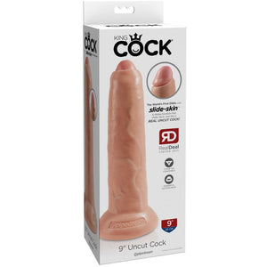 Pipedream King Cock 9" Uncut Dildo - Extreme Toyz Singapore - https://extremetoyz.com.sg - Sex Toys and Lingerie Online Store