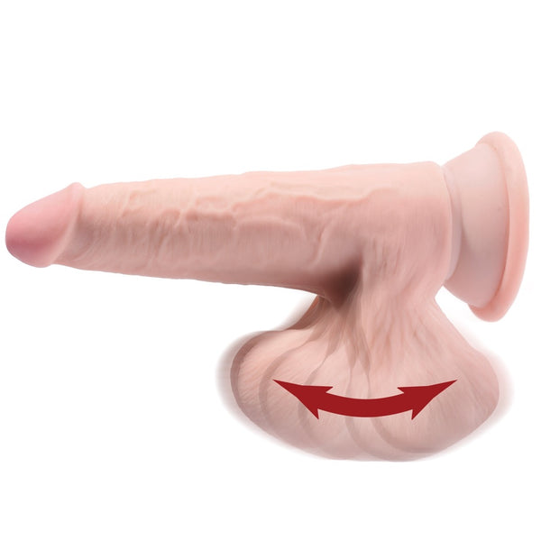 Pipedream King Cock Plus 7" Triple Density Cock With Swinging Balls - Light - Extreme Toyz Singapore - https://extremetoyz.com.sg - Sex Toys and Lingerie Online Store - Bondage Gear / Vibrators / Electrosex Toys / Wireless Remote Control Vibes / Sexy Lingerie and Role Play / BDSM / Dungeon Furnitures / Dildos and Strap Ons &nbsp;/ Anal and Prostate Massagers / Anal Douche and Cleaning Aide / Delay Sprays and Gels / Lubricants and more...