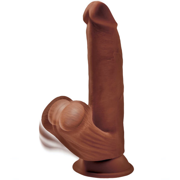 Pipedream King Cock Plus 8" Triple Density Cock With Swinging Balls - Brown - Extreme Toyz Singapore - https://extremetoyz.com.sg - Sex Toys and Lingerie Online Store - Bondage Gear / Vibrators / Electrosex Toys / Wireless Remote Control Vibes / Sexy Lingerie and Role Play / BDSM / Dungeon Furnitures / Dildos and Strap Ons &nbsp;/ Anal and Prostate Massagers / Anal Douche and Cleaning Aide / Delay Sprays and Gels / Lubricants and more...