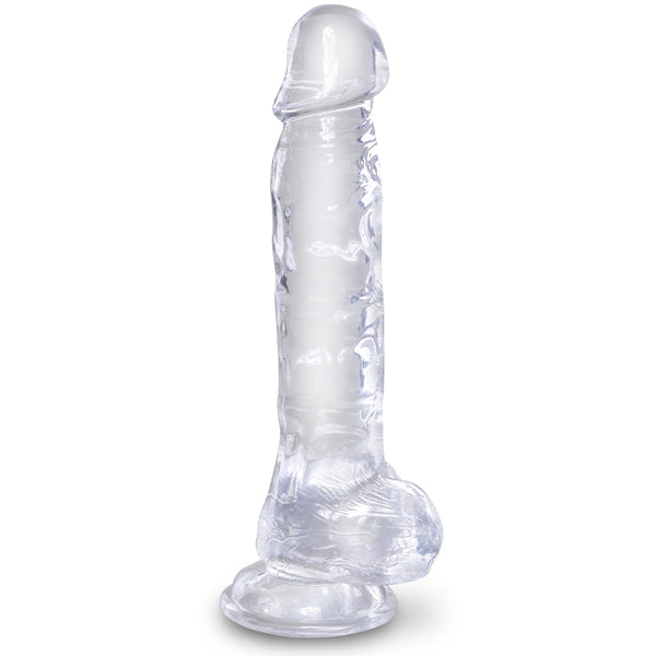 Pipedream King Cock Clear 8" Cock with Balls - Extreme Toyz Singapore - https://extremetoyz.com.sg - Sex Toys and Lingerie Online Store - Bondage Gear / Vibrators / Electrosex Toys / Wireless Remote Control Vibes / Sexy Lingerie and Role Play / BDSM / Dungeon Furnitures / Dildos and Strap Ons &nbsp;/ Anal and Prostate Massagers / Anal Douche and Cleaning Aide / Delay Sprays and Gels / Lubricants and more...