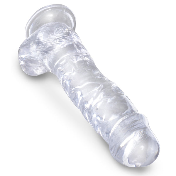 Pipedream King Cock Clear 8" Cock with Balls - Extreme Toyz Singapore - https://extremetoyz.com.sg - Sex Toys and Lingerie Online Store - Bondage Gear / Vibrators / Electrosex Toys / Wireless Remote Control Vibes / Sexy Lingerie and Role Play / BDSM / Dungeon Furnitures / Dildos and Strap Ons &nbsp;/ Anal and Prostate Massagers / Anal Douche and Cleaning Aide / Delay Sprays and Gels / Lubricants and more...