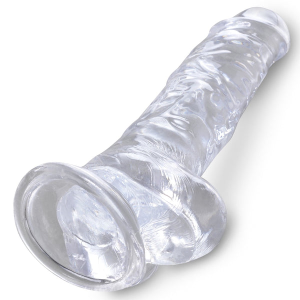 Pipedream King Cock Clear 8" Cock with Balls - Extreme Toyz Singapore - https://extremetoyz.com.sg - Sex Toys and Lingerie Online Store - Bondage Gear / Vibrators / Electrosex Toys / Wireless Remote Control Vibes / Sexy Lingerie and Role Play / BDSM / Dungeon Furnitures / Dildos and Strap Ons &nbsp;/ Anal and Prostate Massagers / Anal Douche and Cleaning Aide / Delay Sprays and Gels / Lubricants and more...