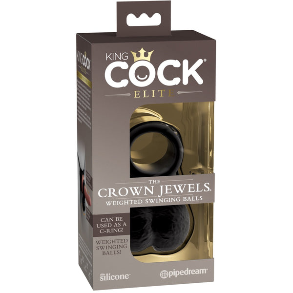 Pipedream Products King Cock Elite The Crown Jewels Weighted Swinging Balls - Extreme Toyz Singapore - https://extremetoyz.com.sg - Sex Toys and Lingerie Online Store - Bondage Gear / Vibrators / Electrosex Toys / Wireless Remote Control Vibes / Sexy Lingerie and Role Play / BDSM / Dungeon Furnitures / Dildos and Strap Ons  / Anal and Prostate Massagers / Anal Douche and Cleaning Aide / Delay Sprays and Gels / Lubricants and more...