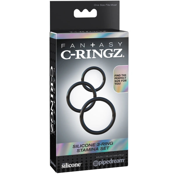 Fantasy C-Ringz Silicone 3-Ring Stamina Set