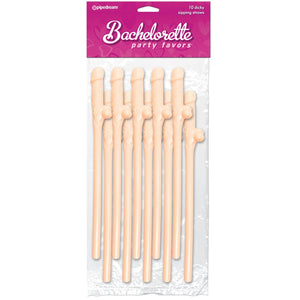 Pipedream Bachelorette Party Favors 10 Piece Dicky Sipping Straws - Light - Extreme Toyz Singapore - https://extremetoyz.com.sg - Sex Toys and Lingerie Online Store - Bondage Gear / Vibrators / Electrosex Toys / Wireless Remote Control Vibes / Sexy Lingerie and Role Play / BDSM / Dungeon Furnitures / Dildos and Strap Ons &nbsp;/ Anal and Prostate Massagers / Anal Douche and Cleaning Aide / Delay Sprays and Gels / Lubricants and more...