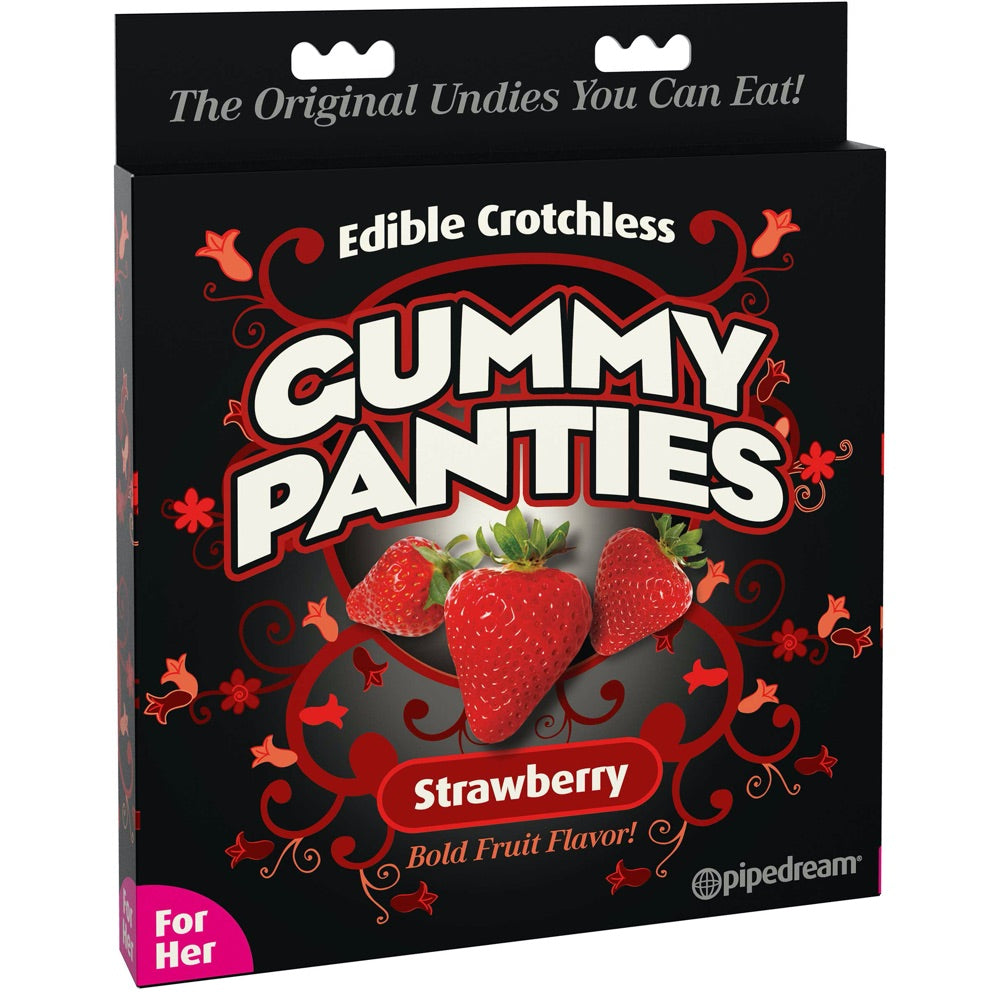 Pipedream Edible Crotchless Gummy Panties For Her - Strawberry - Extreme Toyz Singapore - https://extremetoyz.com.sg - Sex Toys and Lingerie Online Store - Bondage Gear / Vibrators / Electrosex Toys / Wireless Remote Control Vibes / Sexy Lingerie and Role Play / BDSM / Dungeon Furnitures / Dildos and Strap Ons &nbsp;/ Anal and Prostate Massagers / Anal Douche and Cleaning Aide / Delay Sprays and Gels / Lubricants and more...