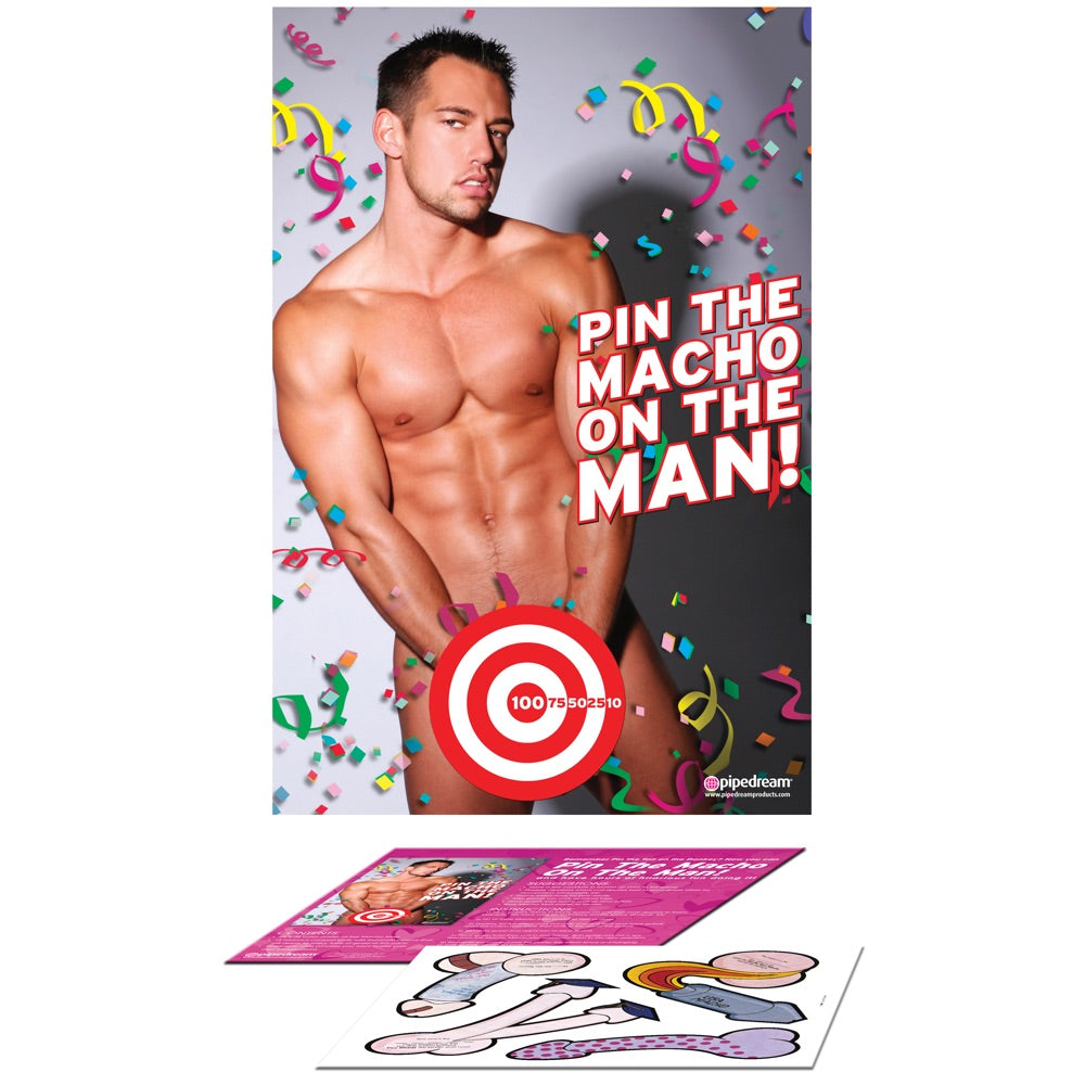 Bachelorette Party Favors Pin The Macho On The Man - Extreme Toyz Singapore - https://extremetoyz.com.sg - Sex Toys and Lingerie Online Store - Bondage Gear / Vibrators / Electrosex Toys / Wireless Remote Control Vibes / Sexy Lingerie and Role Play / BDSM / Dungeon Furnitures / Dildos and Strap Ons &nbsp;/ Anal and Prostate Massagers / Anal Douche and Cleaning Aide / Delay Sprays and Gels / Lubricants and more...