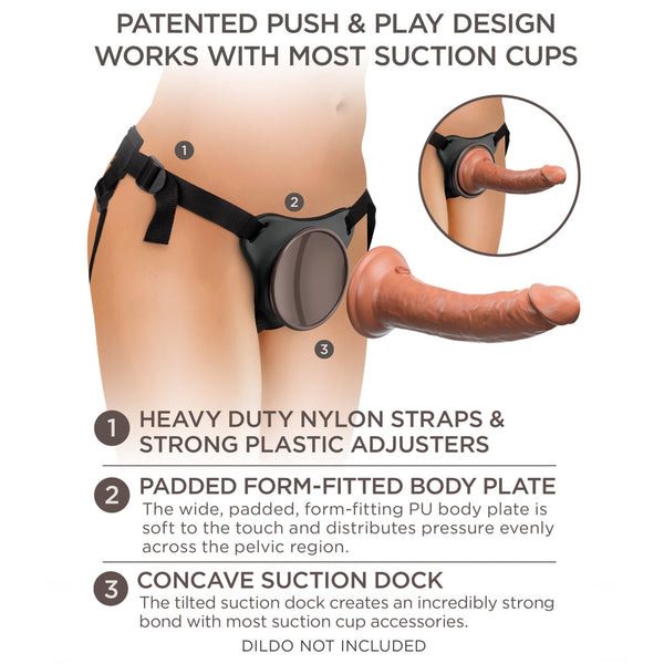 Pipedream King Cock Elite Comfy Body Dock Strap-On Harness - Extreme Toyz Singapore - https://extremetoyz.com.sg - Sex Toys and Lingerie Online Store - Bondage Gear / Vibrators / Electrosex Toys / Wireless Remote Control Vibes / Sexy Lingerie and Role Play / BDSM / Dungeon Furnitures / Dildos and Strap Ons &nbsp;/ Anal and Prostate Massagers / Anal Douche and Cleaning Aide / Delay Sprays and Gels / Lubricants and more...