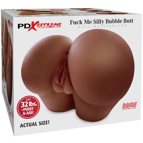 PDX Extreme Fuck Me Silly Bubble Butt Mega Masturbator - Brown