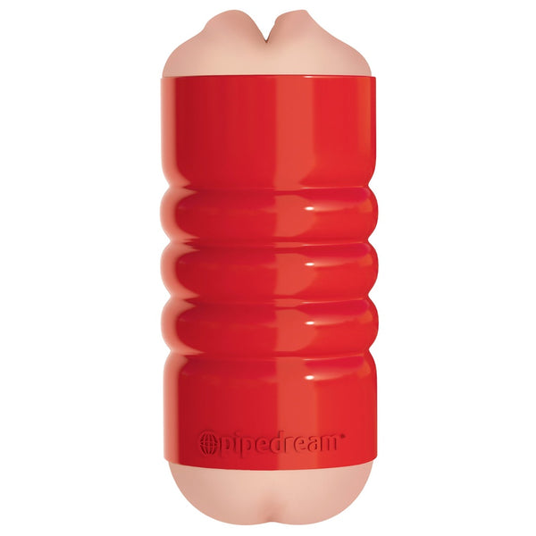 PDX Extreme Tight Grip Dual-Density Squeezeable Mouth & Ass Masturbator