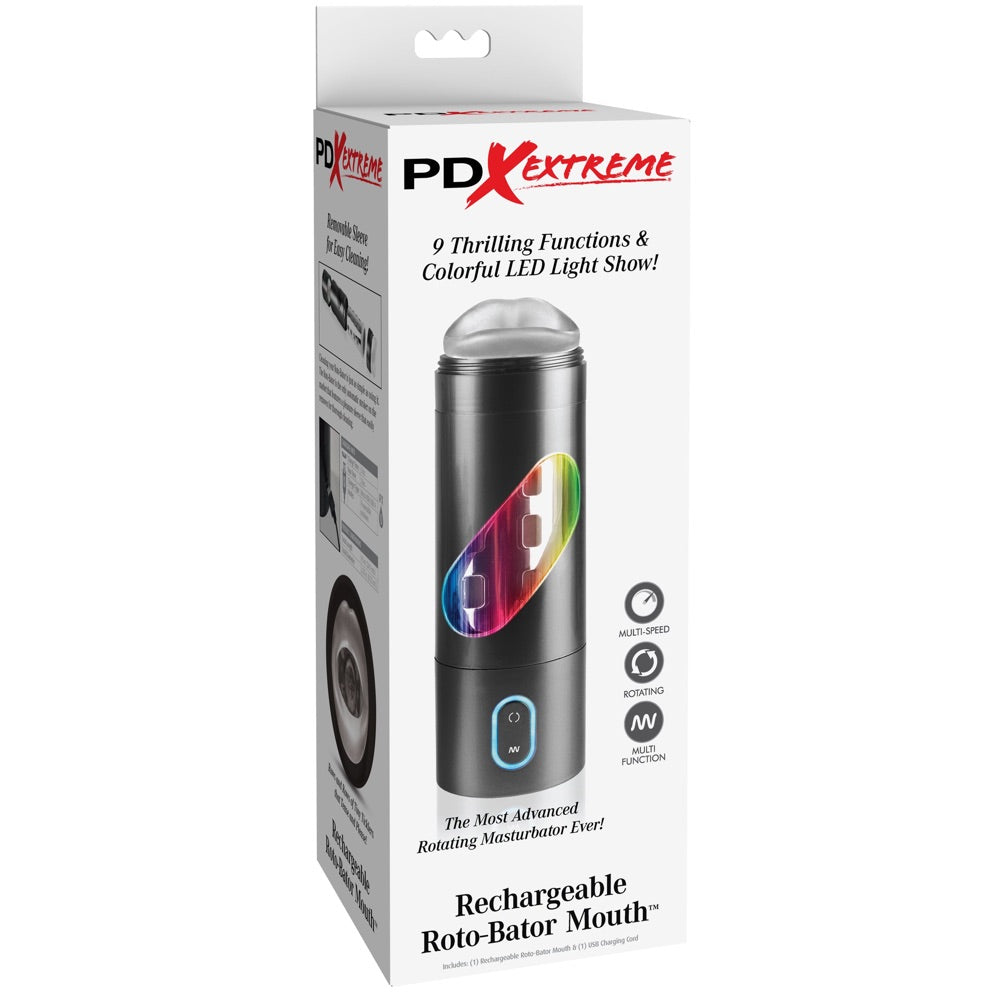 PDX Extreme Rechargeable Roto-Bator Mouth Rotating Masturbator