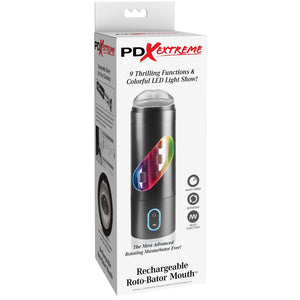 PDX Extreme Rechargeable Roto-Bator Mouth Rotating Masturbator