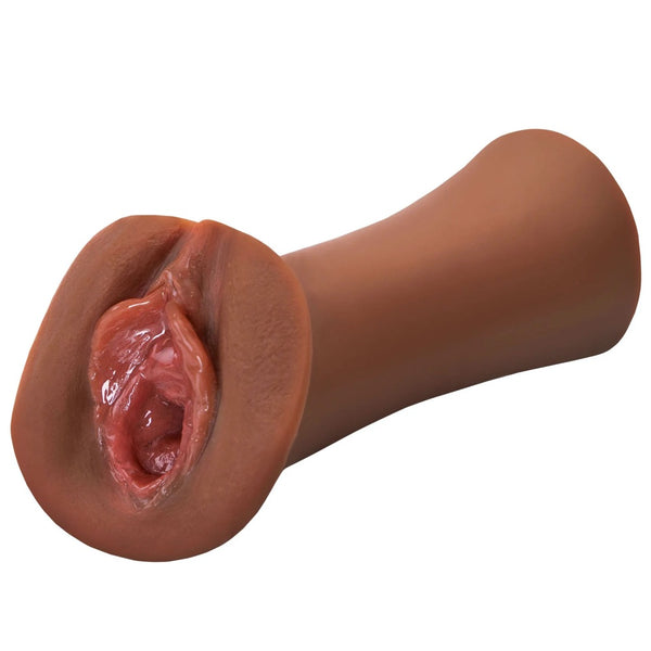 PDX Extreme Wet Pussies Juicy Snatch Self Lubricating Stroker - Brown