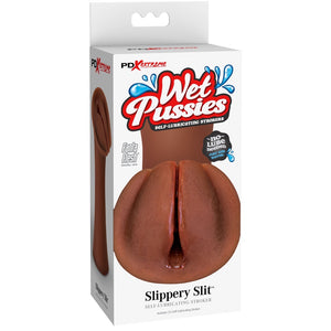 PDX Extreme Wet Pussies Slippery Slit Self Lubricating Stroker - Brown