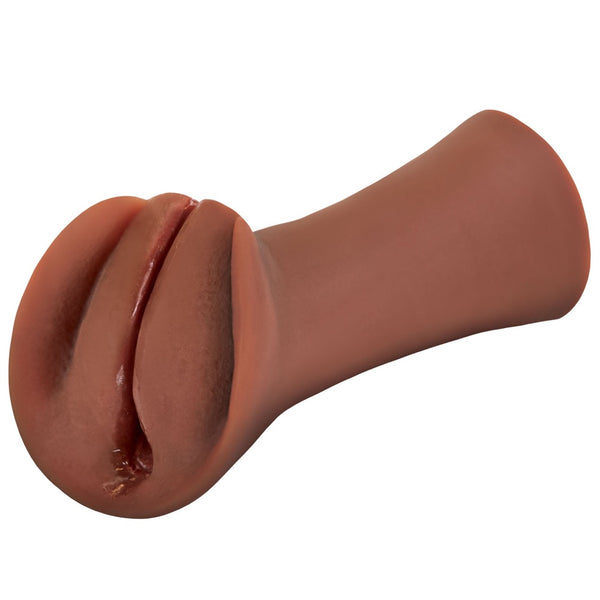 PDX Extreme Wet Pussies Slippery Slit Self Lubricating Stroker - Brown