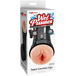 PDX Extreme Wet Pussies Super Luscious Lips Self-Lubricating Stroker - Light