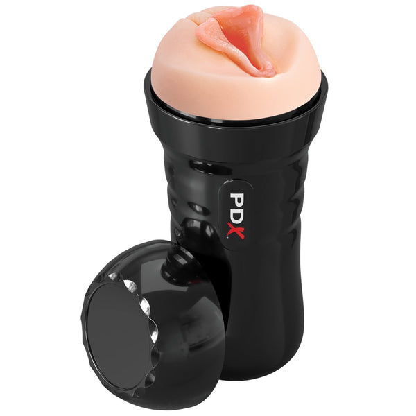 PDX Extreme Wet Pussies Super Luscious Lips Self-Lubricating Stroker - Light