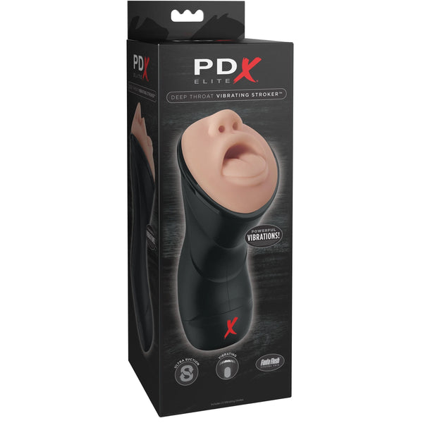 PDX Elite Deep Throat Vibrating Stroker with Ultra Suction