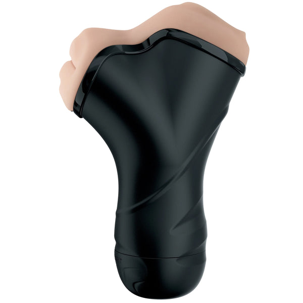 PDX Elite Double Penetration Vibrating Stroker with Ultra Suction