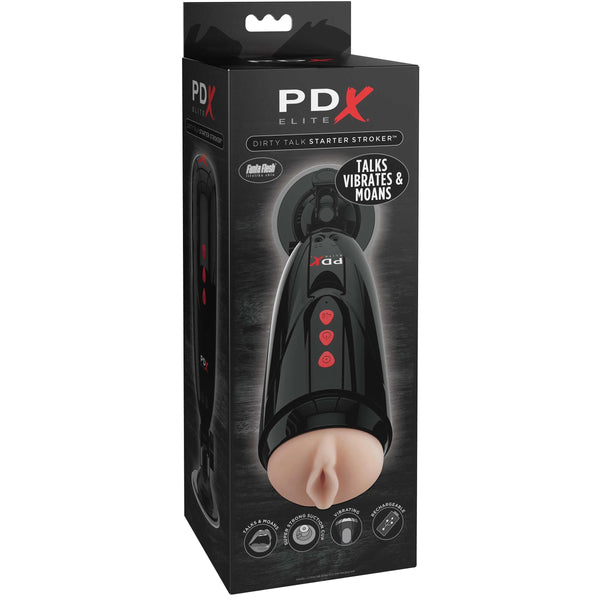 PDX Elite Dirty Talk Talks & Moan Starter Stroker