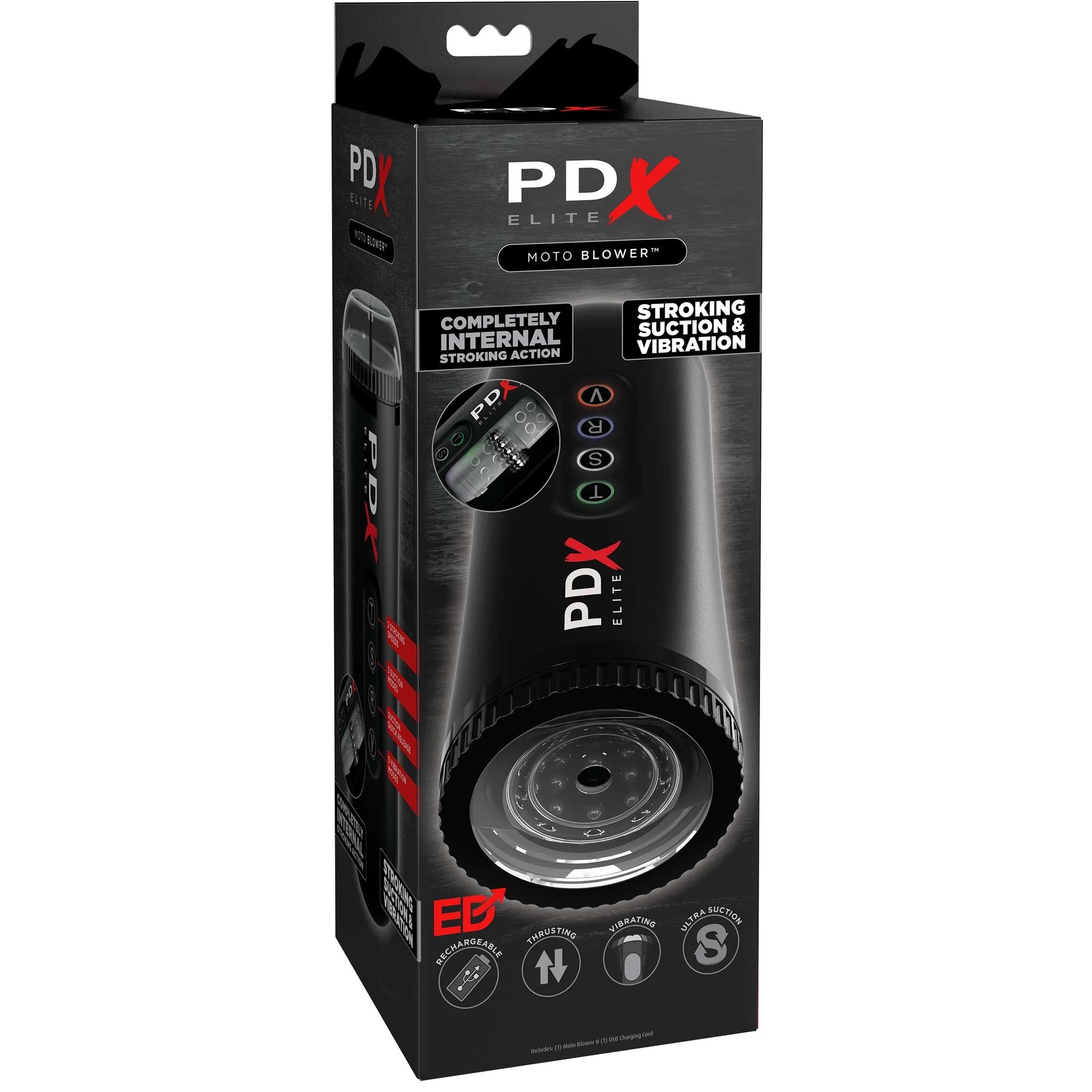 PDX Elite Moto Blower with Internal Stroking Action & Suction