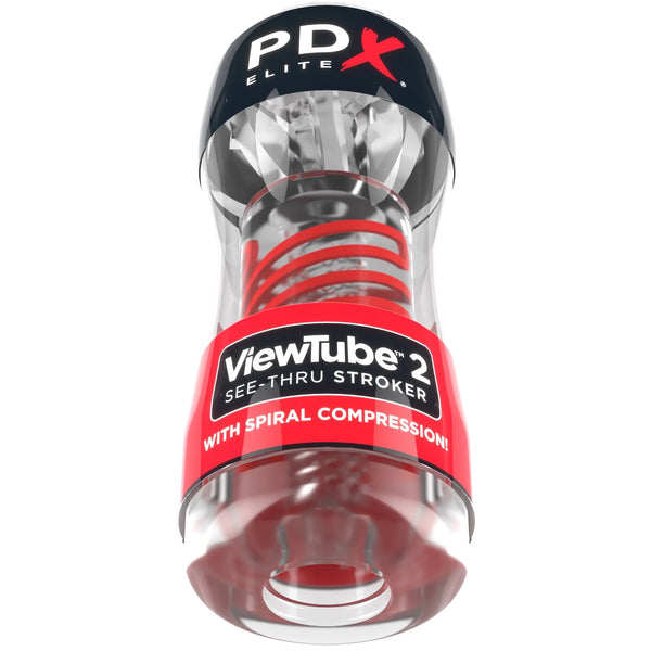 PDX Elite Viewtube 2 See-Thru Stroker with Spiral Compression