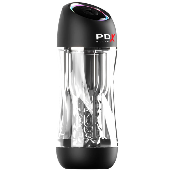PDX Elite ViewTube Pro See-Thru Vibrating Stroker with Intermittent Suction