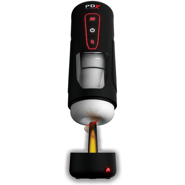 PDX Elite Milk Me Hotter Thrusts & Vibrates with Body Heat Technology