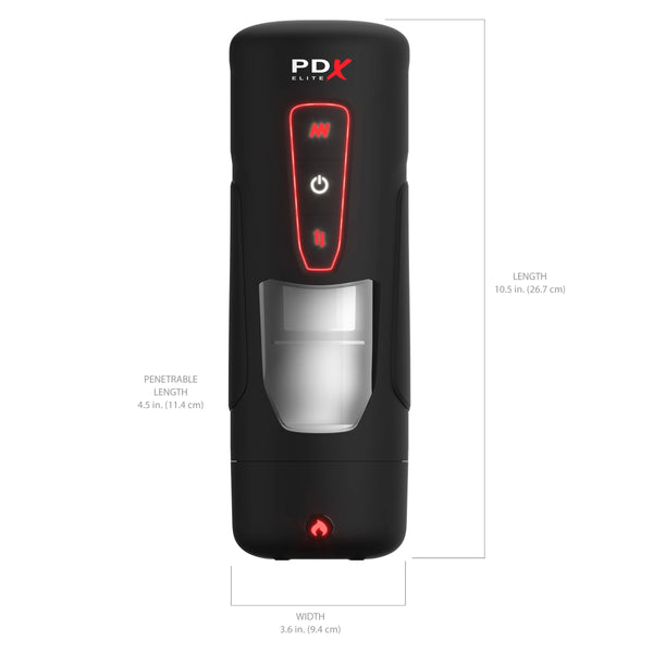 PDX Elite Milk Me Hotter Thrusts & Vibrates with Body Heat Technology