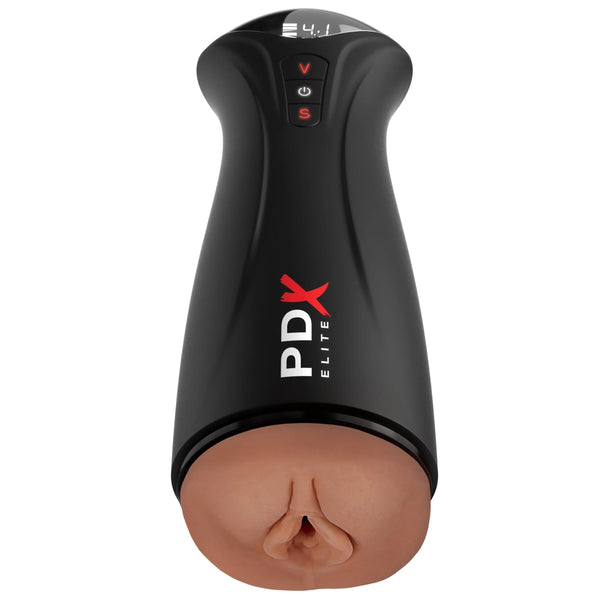 PDX Elite Fuck-gasm with Intermittent Suction - Brown