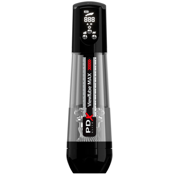PDX Elite ViewTube Max View See-Thru Stroker with Intermittent Suction
