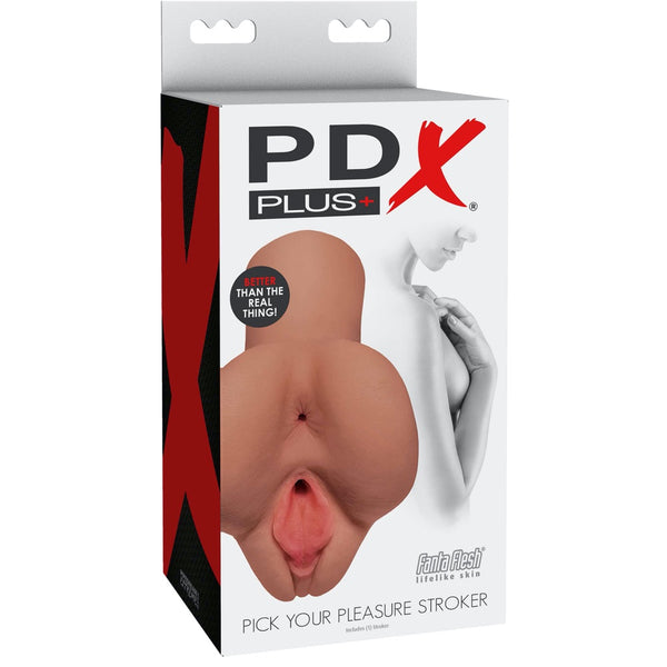 PDX Plus Pick Your Pleasure Stroker - Tan