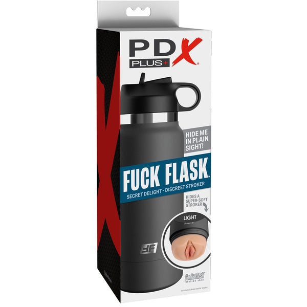 PDX Plus Fuck Flask Secret Delight Discreet Water Bottle Stroker - Light