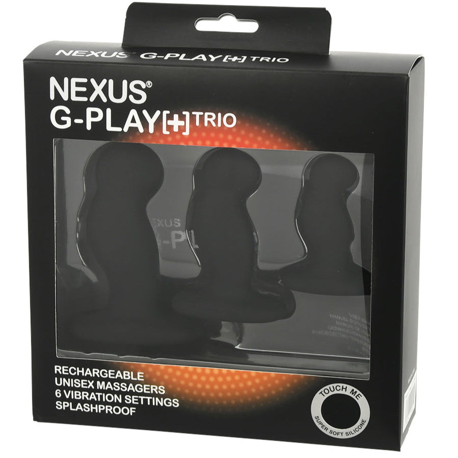 G-Play + Trio Black Rechargeable Massager Set