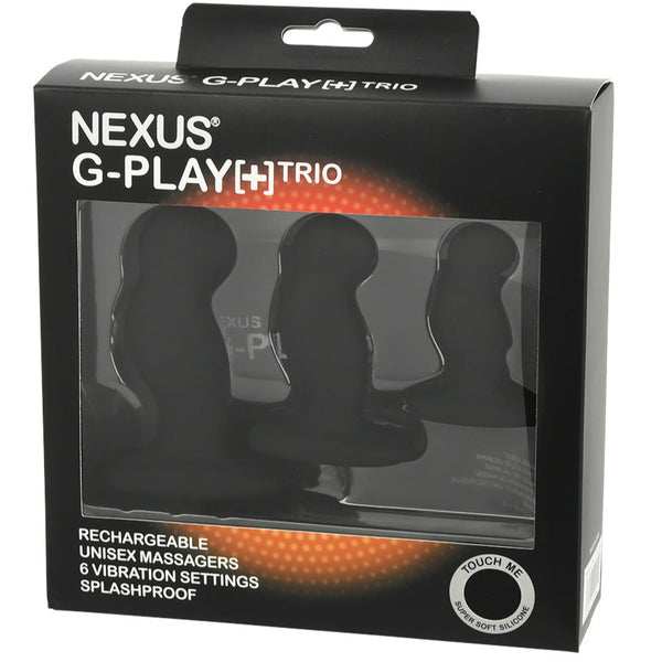 G-Play + Trio Black Rechargeable Massager Set