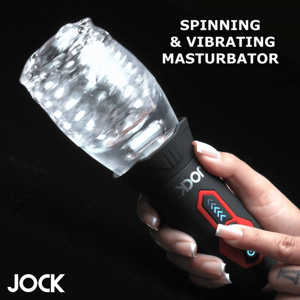 Jock Spinning & Vibrating Rechargeable Masturbator