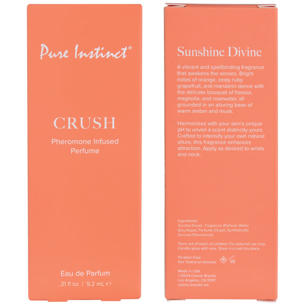 PURE INSTINCT Signature Collection Crush Pheromone Infused Perfume - 9.2ml