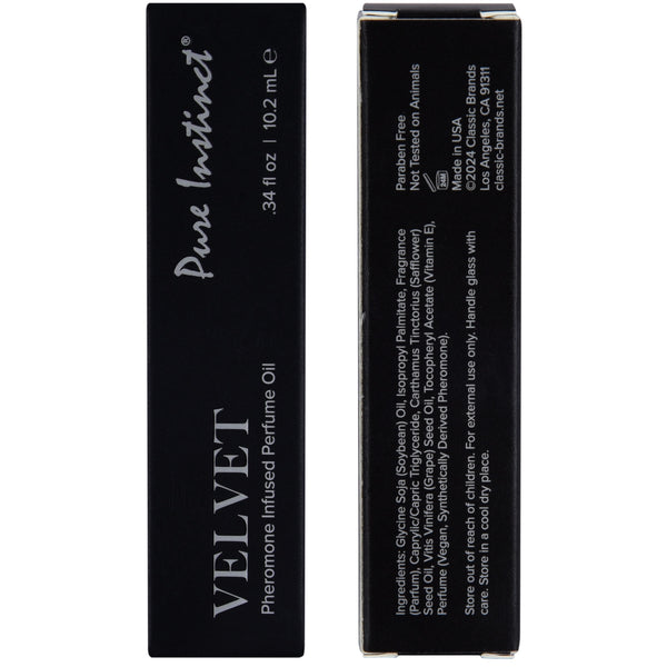 PURE INSTINCT Signature Collection Velvet Pheromone Infused Perfume Oil Roll-On - 10.2ml