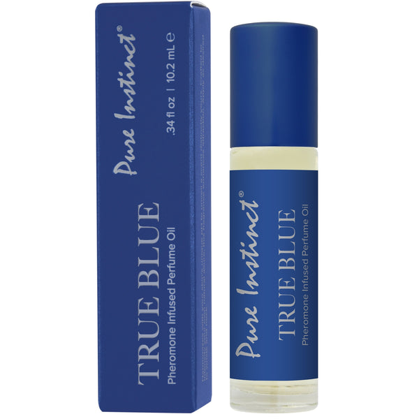 PURE INSTINCT Signature Collection True Blue Roll Pheromone Infused Perfume Oil Roll-On - 10.2ml