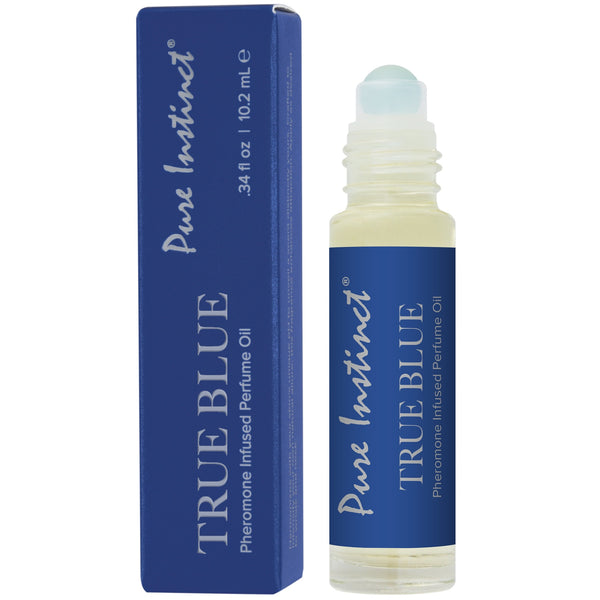 PURE INSTINCT Signature Collection True Blue Roll Pheromone Infused Perfume Oil Roll-On - 10.2ml